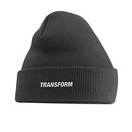 Transform The Fast Text Beanie pink